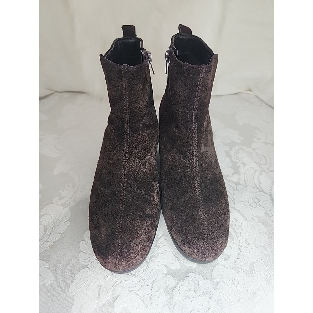 Aerosoles Entourage Suede Wedge Boots,brown, Sz8.5,EUC - Picture 2 of 11